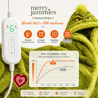 JollyJammies "The Mean One" Heating Robe